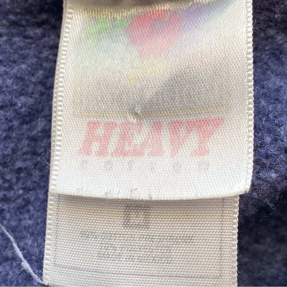 90s Streets of St. John’s Newfoundland Graphic Sweatshirt Size Small Blue Granny - Picture 12 of 15